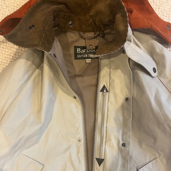 Barbour x Kaptain Sunshine Cruiser Jacket Clay/Orange Size 36 - Picture 6 of 16